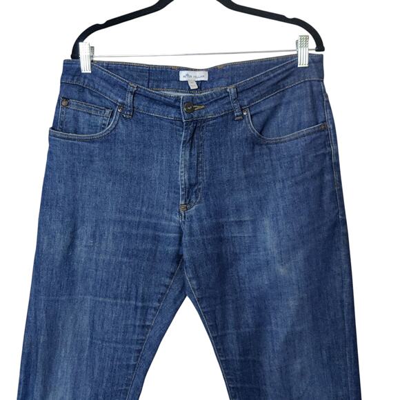 Peter Miller Vintage Wash Straight Leg Jeans Dark Blue Stretch 33x33 Tailored - Picture 3 of 11